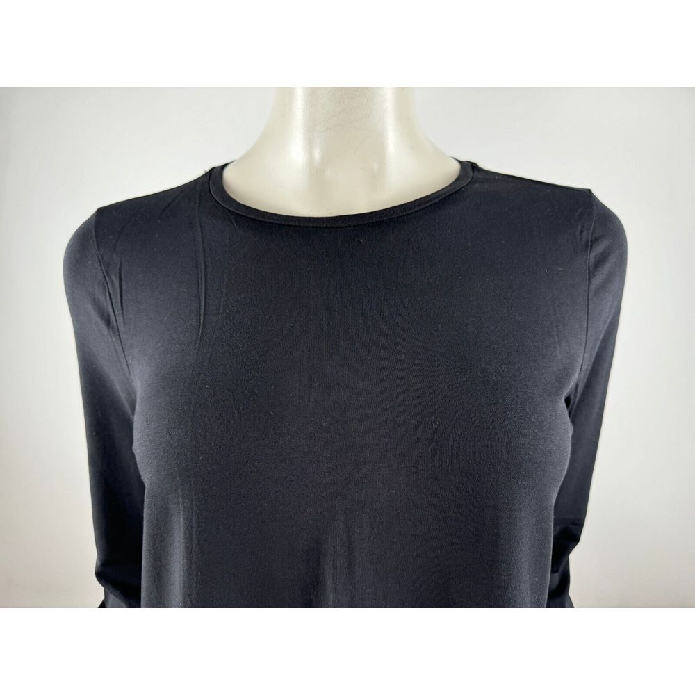 Eileen Fisher Stretch Jersey Knit Crew Neck‎ Top Women PS EUC Long Sleeve Shirt - Picture 7 of 9